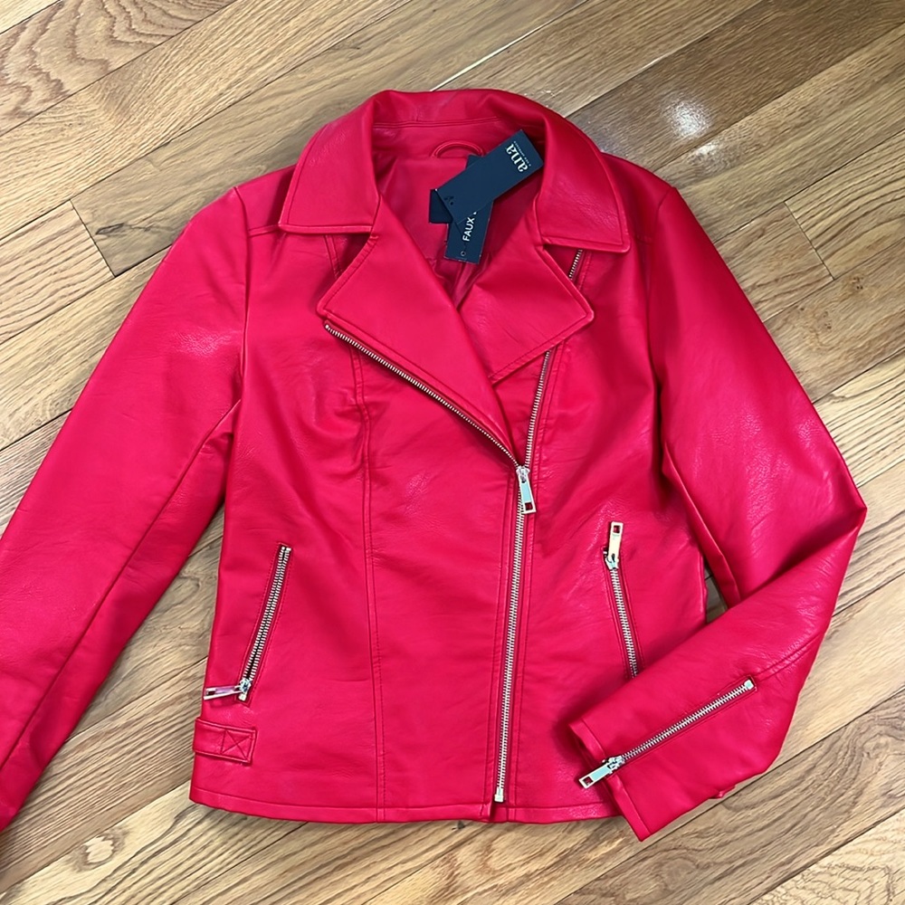 Red Moto Jacket